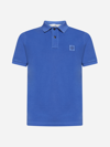 STONE ISLAND LOGO-PATCH COTTON POLO SHIRT