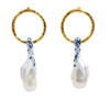 BURBERRY BURBERRY HAND FAUX-PEARL DETAIL EARRINGS