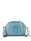 Marc Jacobs The Shutter Croc-embossed Leather Crossbody Bag In Blue