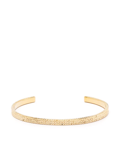 Wouters & Hendrix Textured Bangle Bracelet In Gold