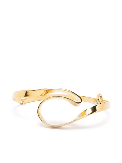 Wouters & Hendrix Serpentine Swirl Bracelet In Gold