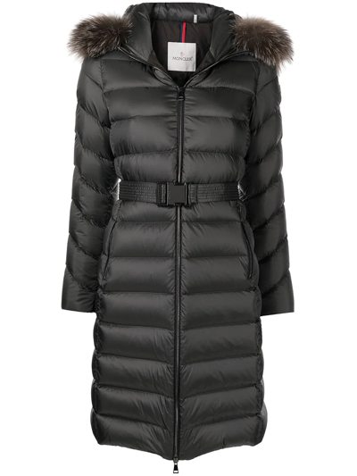 Moncler Boucage 束腰派克大衣 In Schwarz