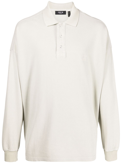 Five Cm Drop-shoulder Polo Shirt In Grün