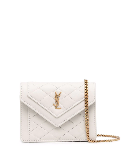 Saint Laurent Gaby Micro Quilted Bag In Nude