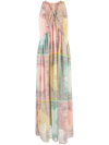 Twinset Bandana-print Panelled Dress In Pink