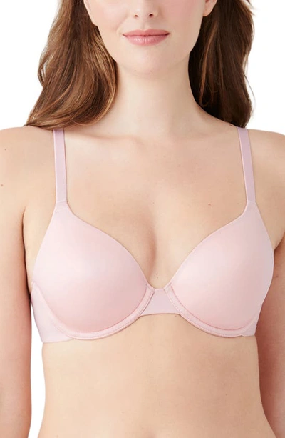 B.tempt'd By Wacoal Future Foundation Underwire T-shirt Bra In Silver Pink
