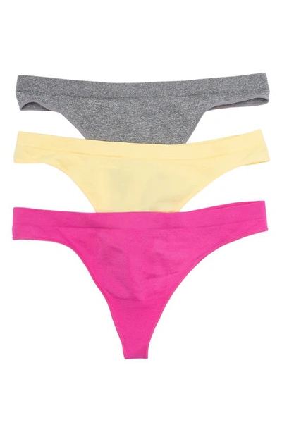 Abound Sammy Seamless Thong In Yellow Banana Multi