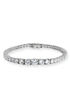 Nordstrom Cubic Zirconia Tennis Bracelet In Clear- Silver