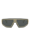 Versace V-powerful Shield Sunglasses In Gold
