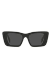 Prada Symbole 51mm Rectangular Sunglasses In Black 2
