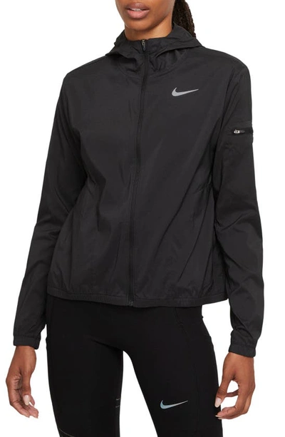 Nike Impossibly Light Packable Zip-up Hooded Jacket In Black