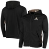 DUNBROOKE DUNBROOKE BLACK/REALTREE CAMO NEW ORLEANS SAINTS DECOY TECH FLEECE FULL-ZIP HOODIE