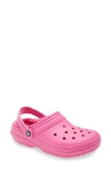 Crocs Classic Lined Clog In Fuchsia Fun