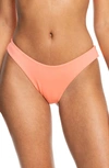 Roxy Sd Beach Classics High Cut Bikini Bottoms In Fusion Coral