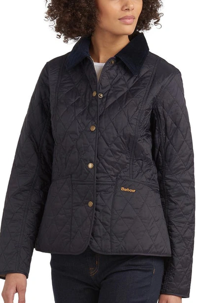 Barbour Quilted Summer Liddesdale Jacket In Black