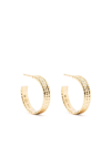Wouters & Hendrix Textured Small Hoops In Gold