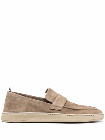 Officine Creative Herbie Round-toe Loafers In Beige