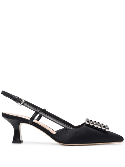 Roberto Festa Stefi Slingback 70mm Sandals In Black