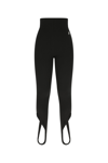 Attico Side Logo Trousers In Black