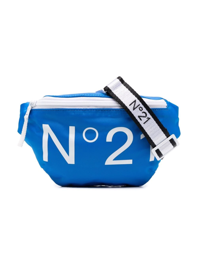 N°21 Teen Logo-print Belt Bag In Blue