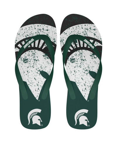 Foco Men's And Women's Michigan State Spartans Big Logo Flip-flops In Green