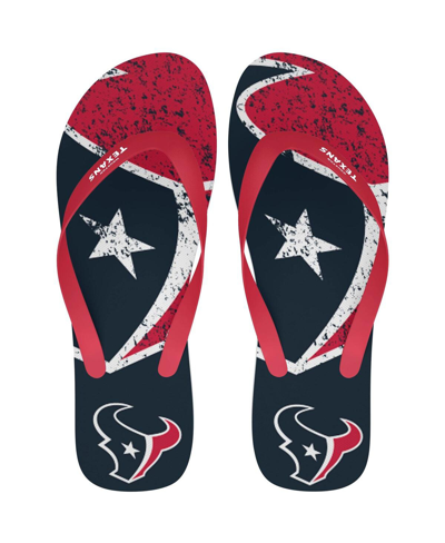 Foco Men's And Women's Houston Texans Big Logo Flip-flops In Navy