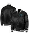 Starter Men's  Black Washington Football Team Locker Room Satin Varsity Full-snap Jacket In Black