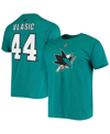 Fanatics Branded Marc-edouard Vlasic Teal San Jose Sharks Player Name And Number T-shirt In Teal