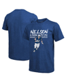 MAJESTIC MEN'S MAJESTIC THREADS QUENTON NELSON ROYAL INDIANAPOLIS COLTS TRI-BLEND PLAYER T-SHIRT