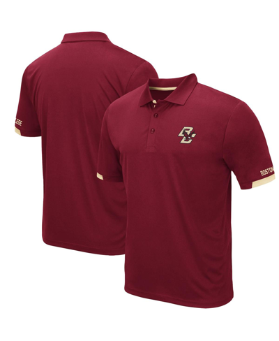 Colosseum Men's  Maroon Boston College Eagles Logo Santry Polo Shirt