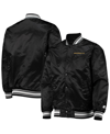Starter Men's  Black Washington Football Team Locker Room Satin Varsity Full-snap Jacket In Black