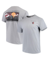 Image One Men's Gray Rutgers Scarlet Knights Team Comfort Colors Campus Scenery T-shirt In Gray