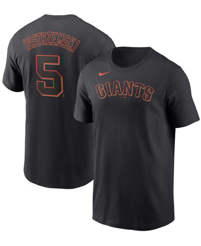 Nike Men's Mike Yastrzemski Black San Francisco Giants Name And Number T-shirt