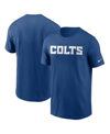 Nike Indianapolis Colts Primetime Wordmark Essential  Men's Nfl T-shirt In Royal