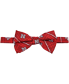 Eagles Wings Men's Scarlet Nebraska Huskers Oxford Bow Tie In Scarlet