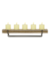 Rosemary Lane Wood Natural Candlestick Holders In Brown