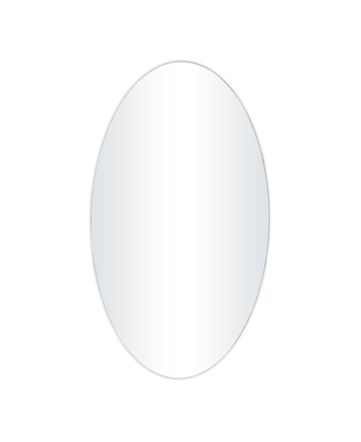 Rosemary Lane Wood Contemporary Wall Mirror, 18" X 32" In White