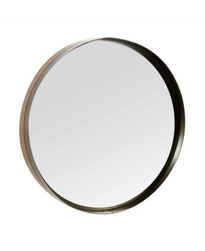 Rosemary Lane Metal Modern Wall Mirror, 32" X 32" In Black