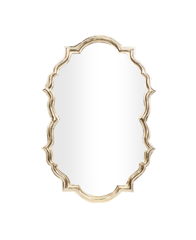 Rosemary Lane Contemporary Wall Mirror, 36" X 25" In Gold-tone