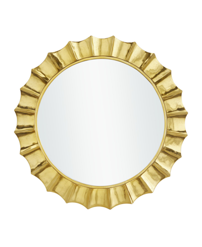 Rosemary Lane Glam Wall Mirror, 35" X 35" In Gold-tone