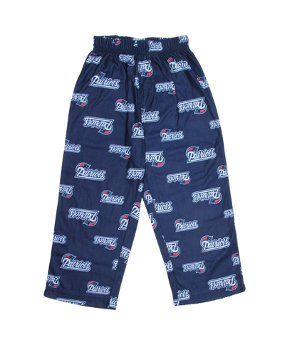 Outerstuff Unisex Preschool Toddler Navy Blue New England Patriots Allover Logo Printed Pants