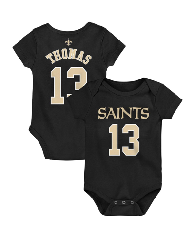 Outerstuff Infant Boys And Girls Michael Thomas Black New Orleans Saints Mainliner Name And Number Bodysuit