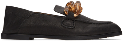 See By Chloé Black Goatskin Mahe Loafers