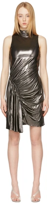 BALMAIN BLACK RUCHED DRESS