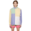 JW ANDERSON MULTICOLOR ANCHOR PATCHWORK CLASSIC SHIRT
