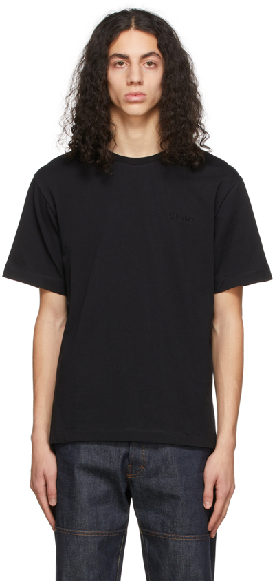 Etudes Studio Embroidered-logo Detail T-shirt In Black