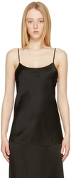 Victoria Beckham Draped Satin-crepe Camisole In Black