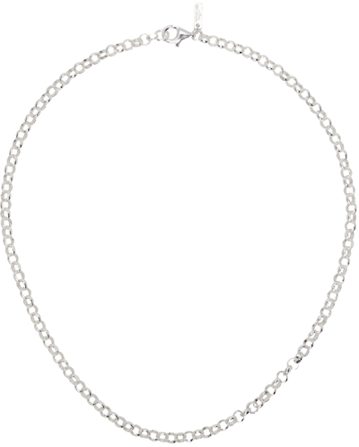 Hatton Labs Silver Diamond Cut Belcher Necklace