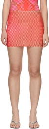 Sinead Gorey Ssense Exclusive Red Digital Print Curve Enhancing Skirt In Red / Pink / Lime