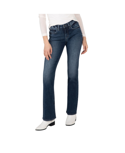 Silver Jeans Co. Women's The Curvy High Rise Bootcut Jeans In Indigo